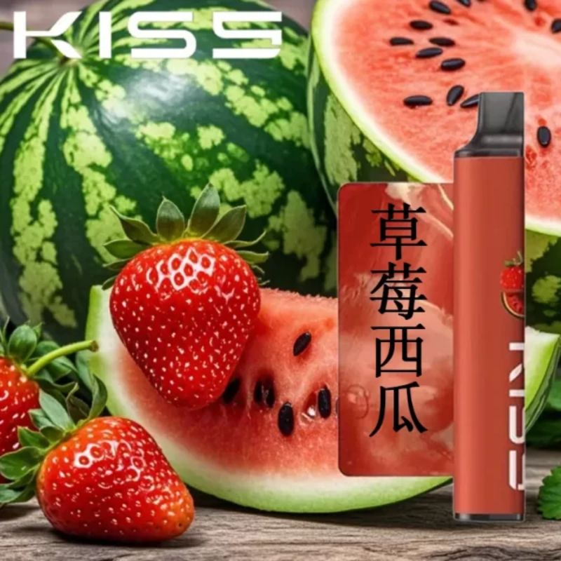 草莓西瓜  Kiss6500口一次性拋棄式電子煙 新日期 10/30