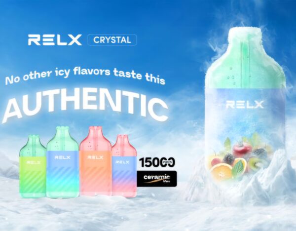 RELX Crystal悅刻水晶拋棄式電子煙15000口 一次性電子煙 新日期 10/30